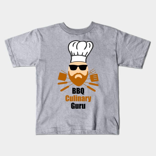 BBQ Culinary Guru Kids T-Shirt by learntobbq